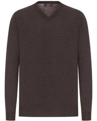 Zanone - V-Neck Sweater - Lyst