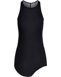 Rick Owens - Top in cotone con orlo asimmetrico - Lyst