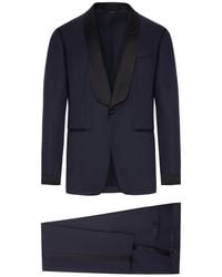Tom Ford - O'Connor Wool And Silk Twill Evening Dress - Lyst