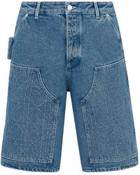 Dior - Cannage Carpenter Style Bermuda Shorts - Lyst
