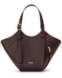 Loewe - Borsa hammock flip in pelle di vitello classica - Lyst