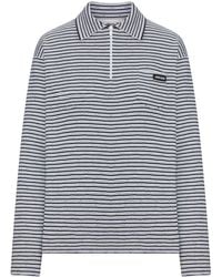 Miu Miu - Cotton, Cashmere And Silk Polo Shirt - Lyst
