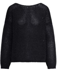 Roberto Collina - Openwork Sweater With Dropped Shoulders - Lyst