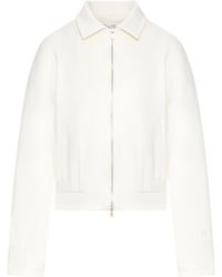 Max Mara Pure - Silk And Cotton Crop Sweatshirt - Lyst
