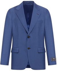 Gucci - Elegant Jacket In Mohair Wool With Label - Lyst