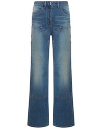 Givenchy - Oversized Jeans In Denim With Patches - Lyst