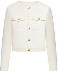 Celine - Feminine Jacket In Textured Cotton - Lyst
