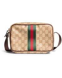 Gucci - Mini Gg Bag With Web - Lyst