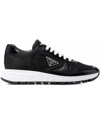 Prada - Prax 1 Sneakers In Re-nylon And Brushed Leather - Lyst