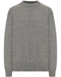 Roberto Collina - Crew Neck Sweater In Melange Effect Wool - Lyst
