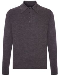 Lemaire - Long-Sleeved Polo Shirt - Lyst
