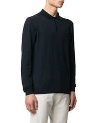Malo Knitted Polo Shirt - Blue