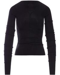 Rick Owens - Fitted Temple Top With V-neck Back - Lyst