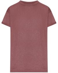 Brunello Cucinelli - Cashmere And Silk Lurex T-Shirt - Lyst