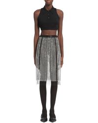 Prada Tulle Skirt With Rhinestones - Multicolour