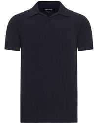 Giorgio Armani - Short-Sleeved Polo Shirt - Lyst
