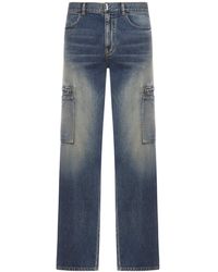 Givenchy - Distressed Zip Pocket Jeans - Lyst