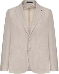 Tagliatore - Montecarlo Tailored Linen Jacket - Lyst