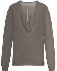 Rick Owens - V-Neck Sweater - Lyst