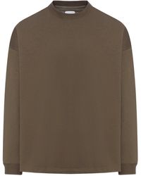 Bottega Veneta - T-shirt oversize a maniche lunghe in jersey - Lyst