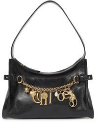 Chloé - Borsa hobo charms in pelle lucida - Lyst