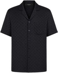 Gucci - Camicia in seta jacquard gg - Lyst