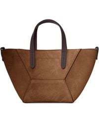 Brunello Cucinelli - Mini Suede Bag With Shoulder Strap - Lyst