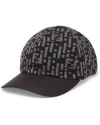 Fendi - Cappello baseball cap in maglia grigia - Lyst