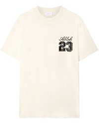 Off-White c/o Virgil Abloh - T-shirt con ricamo - Lyst