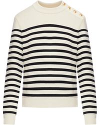 Sell Céline Stripe Athletic Knit Sports Bra - Black/Off-White
