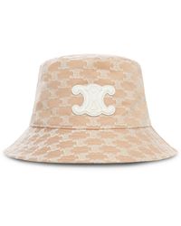 Celine - Hat With Triomphe Monogram - Lyst