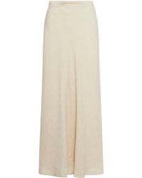 120% Lino - Long Skirt In Linen - Lyst