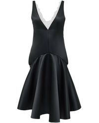 JW Anderson - Abito con drappeggio e scollo a v - Lyst