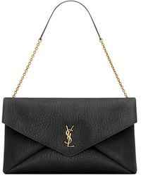 Saint Laurent - Cassandre Xxl Envelope Pouch On Chain With Lambskin - Lyst