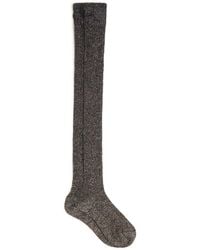 Miu Miu - Lame' Socks - Lyst