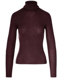 Roberto Collina - Ribbed Turtleneck Sweater - Lyst