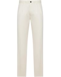 Incotex - Straight Leg Tailored Cotton Trousers - Lyst