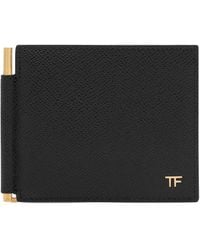 Tom Ford - Hammered Leather Wallet With Money Clip - Lyst