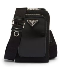 Prada - Smartphone Holder In Re-nylon And Brushed - Lyst