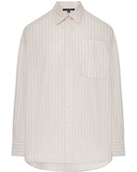 Soeur - Oversized Cotton Shirt With Patched Pocket - Lyst