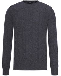 Nome G - Shetland Wool Cable-Knit Crewneck - Lyst