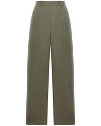 Loewe Trousers In Cotton And Silk | Lyst