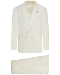 Lardini - Double-Breasted Tailored Suit - Lyst