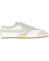 Dries Van Noten - Two-Tone Leather And Suede Sneakers - Lyst