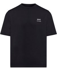 Ami Paris - Cotton T-shirt - Lyst