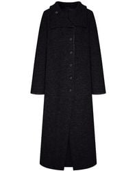 Transit - Long Knit Coat - Lyst