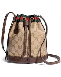 Gucci - Mini Bucket Bag With Web Ribbon - Lyst