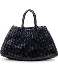 Dragon Diffusion - Borsa santa croce small in pelle nera - Lyst