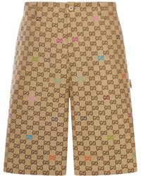 Gucci - Shorts in tessuto gg - Lyst