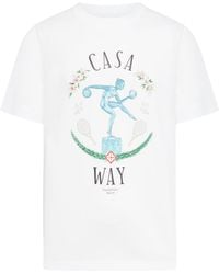 Casablancabrand - Statue En Marbre Printed T-shirt - Lyst